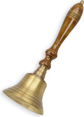 Produktbild von Glocke aus Messing Schulglocke Replikat Retro Design Dekoration