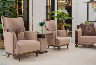 Produktbild von Wohnzimmergarnitur 3-Sitzer-Sofas Sessel Couchtisch Beistelltisch