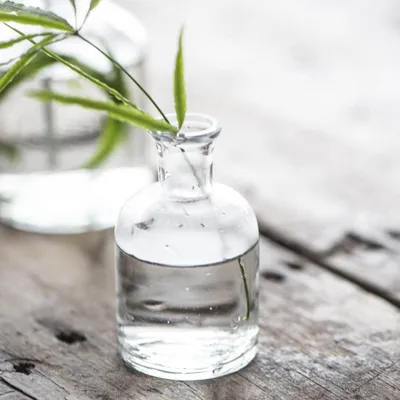 Produktbild von Kerzenhalter BOTTLE transparent aus Glas Glasflasche für Kerzen Stabkerzen