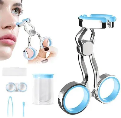 Produktbild von Silikon Kontaklinsen-Applicator-Set - Blauw - 1 Set - Reise- und Alltags-Set - Für Reisen und zu Hause