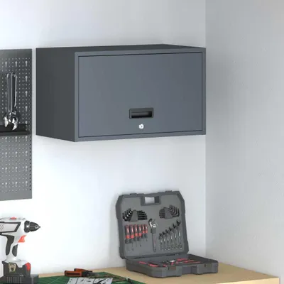 Produktbild von "Schlussverkauf" Wandschrank 1 PC - Mit Stauraum - für die Garage mit Gasdrucklift-Tür Anthrazit  C7161