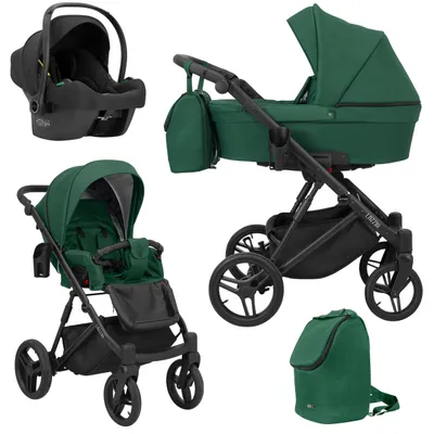 Produktbild von Kinderwagen Kunert Lazzio 3in1 – Farbe: Grün