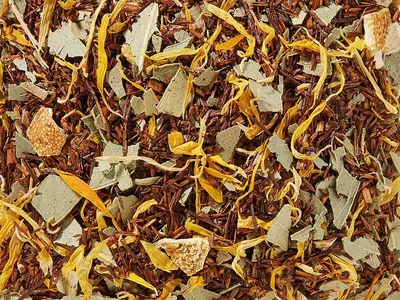 Produktbild von 1 kg  Rotbuschteemischung k.b.A. Orange/Eukalyptus Orangen-Eukalyptus-Note DE-ÖKO-006 VO2018/848 aromatisiert