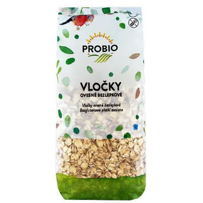 Obrázek produktu pro Vločky ovesné bezlepkové BIO 500 g PRO-BIO