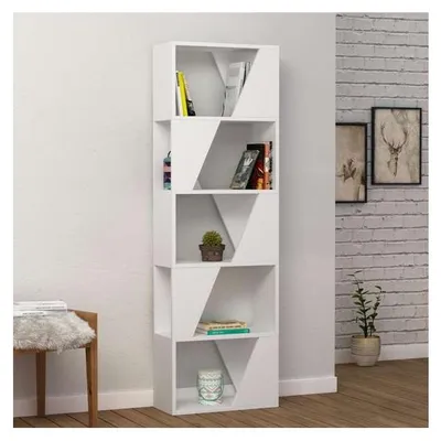 Immagine prodotto di Libreria 5 ripiani Frame 54x168 colore bianco