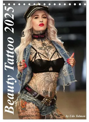 Produktbild von Beauty Tattoo 2025 (Tischkalender 2025 DIN A5 hoch), CALVENDO Monatskalender