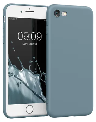Produktbild von kwmobile Handyhülle für Apple iPhone SE (2022) / SE (2020) / 8 / 7 Hülle - weiches Handy Silikon Case - Schutzhülle Cover - Arctic Night
