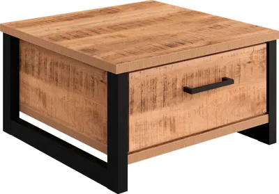Image de Enna table basse 2 tiroirsReproduction mango.