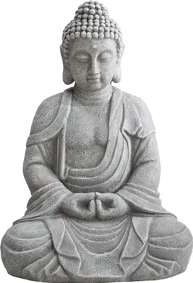 Produktbild von Sunjoy Gartenfigur Buddha aus Ton, sitzend