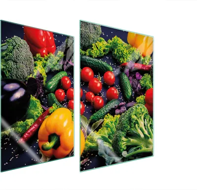 Produktbild von Glasschutzplatte Für Küche 2X35X52 Gemüse