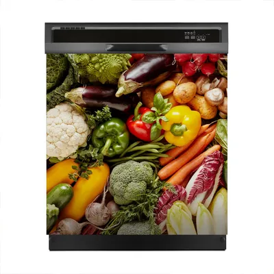 Produktbild von Magnete Dekorative 60x60 cm Küche Magnetmatte Spülmaschine - Gemüse Farbige