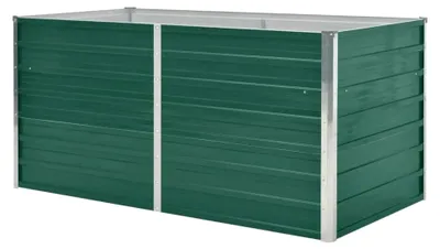 Produktbild von Hochbeet 160 x 80 x 77 cm aus verzinktem Stahl in Grün