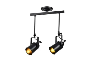 Produktbild von GTV - Deckenleuchte DEMIR 2,3994,AC220-240V,50/60Hz,2*E27, IP20,doppelt,schwarz