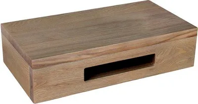 Produktbild von Waschtischplatte Differnz 400 x 250 mm Eiche Holz Ohne Ausschnitt