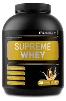 Produktbild von SRS Supreme Whey - 1900g - Dose Banane