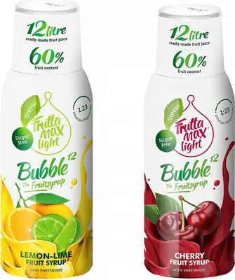 Produktbild von FruttaMax Sirup Set Zitrone Limette Kirsche 2x500ml ohne Zuckerzusatz