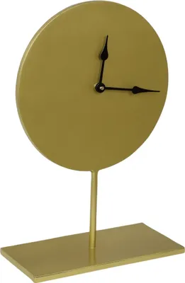 Zdjęcie produktu dla Zegar stołowy LOFT42 Ben – złoty – metalowy – 38 x 25 x 12