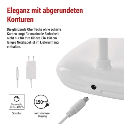 LED Schreibtischlampe MOLLY, weiss