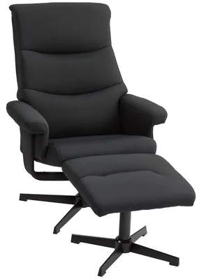 Produktbild von HOMCOM Relaxsessel mit Hocker, Fernsehsessel mit Liegefunktion, Wippfunktion