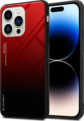 Produktbild von Cadorabo Hülle für Apple iPhone 14 PRO MAX Schutz Hülle in Schwarz Handyhülle TPU Etui Cover Case Tempered Glas