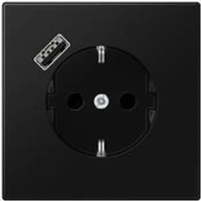 Image de Jung SCHUKO Prise de courant avec USB type A LS1520-18ASWM (LS1520-18ASWM)