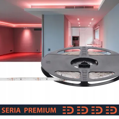 Obrázok produktu pre LED pásik Prescot, červený, 12V, 60 LED/meter, 5 metrov, flexibilný