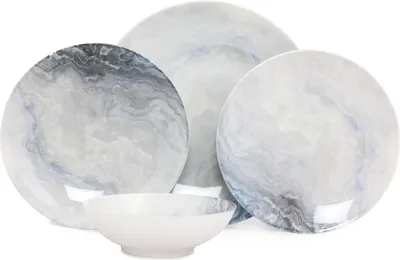 Image de Hermia Concept, GBSATN24Y410050, Services de table, Service de table (24 pièces), Multicolore, porcelaine, 25 x 25 x 3 cm