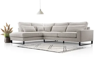 Produktbild von AX LIVING Sofaecke beige ecru Castellio – Wohnlandschaft L Form 314 L