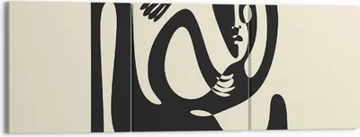 Produktbild von Bild auf Leinwand - Leinwandbild - 3 Teile - Surreal Charakter Kontrast - 150x50cm - Wand Bild - Wanddeko - Wandbilder - Leinwanddruck - Bilder - Wanddekoration - Leinwand bilder - CA150x50-4615
