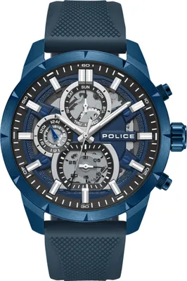 Produktbild von POLICE Herrenuhr Quarzuhr blau onesize Herren 45 PEWJQ0058701, PEWJQ0058703