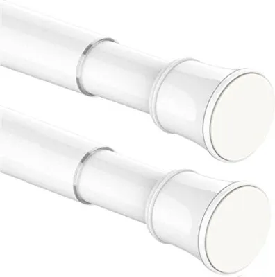 Produktbild von Famanu Gardinenstange ohne Bohren - Ausziehbar - Weiß - 110,5-200 cm