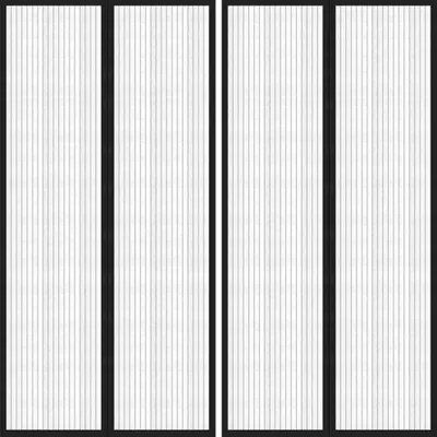 Produktbild von Fliegengitter-Türvorhänge 2 Stk. Magnet Schwarz 220x100 cm