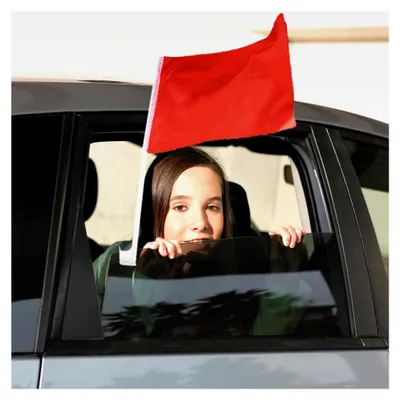Produktbild von Fahnenhalter für Fahrzeugfenster, Clip-on Halterung für LKW und Bus, 17,32 x 1,57 x 0,98 Zoll