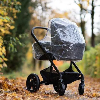 Produktbild von Famanu Regenverdeck für Kinderwagen - Universell einsetzbar, mit praktischem Fenster