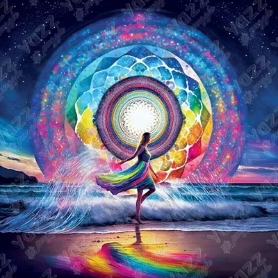 Zdjęcie produktu dla YAZZ Square Puzzle Dance Mandala 1023 elementy