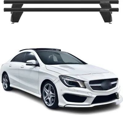 Produktbild von Menabo Dachträger Grundtäger für Mercedes CLA C117 2013-2019 75kg Alu Schwarz 2x