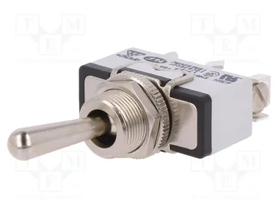 Obrázok produktu pre 1x Spínač pákový, typ ON-ON, poloha: 2, 15A/12V DC, 636H, otočný, 15A/250VAC