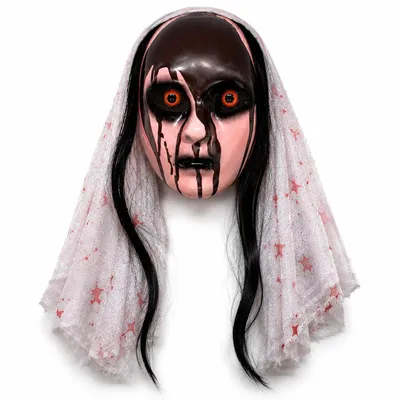 Obrázok produktu pre Maska "Hororová nevesta – mníška" – kostým na Halloween a doplnky na karneval