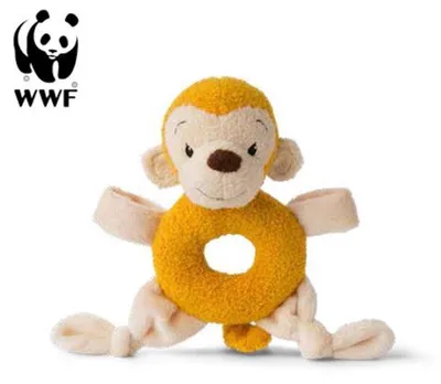 Image de Cub Club - Anneau de préhension Mago le singe (jaune, 15cm) pour jeunes enfants Singe jouet