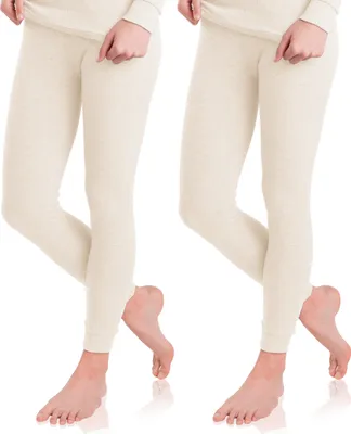 Produktbild von 2er Pack Damen Ski- & Thermohose - Creme M