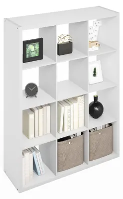 Productafbeelding van Furinno Simpele kubusopslagorganizer, displayrek met 12 kubussen, open