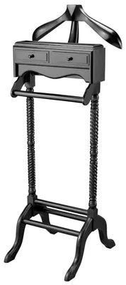 Image de Casa Padrino Dressboy de luxe avec 2 tiroirs noir 51 x 46,5 x H. 123 cm - Collection de luxe