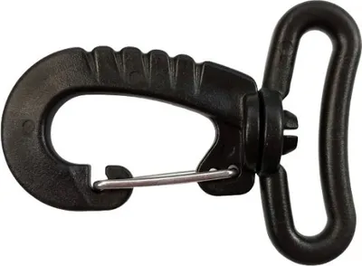 Obrázek produktu pro Karabina plastová 32x55mm, otočná, černá / 1ks