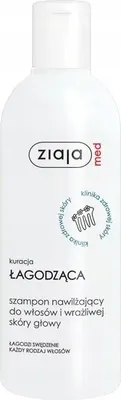 Zdjęcie produktu dla Ziaja Med, Kuracja łagodząca, Szampon nawilżający do włosów i wrażliwej skóry głowy, 300 ml