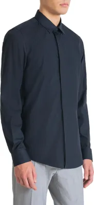 Produktbild von Antony Morato Herren Hemd Blau 411744 : Größe - 52 Größe: 52