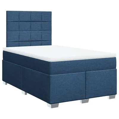 Productafbeelding van vidaXL Boxspringbed met matras, blauw, 120x200 cm, met stoffen bekleding