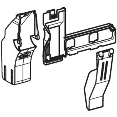 Produktbild von Geberit 242602001 Sigma40 Auffangbecher m. Einwurfkanal