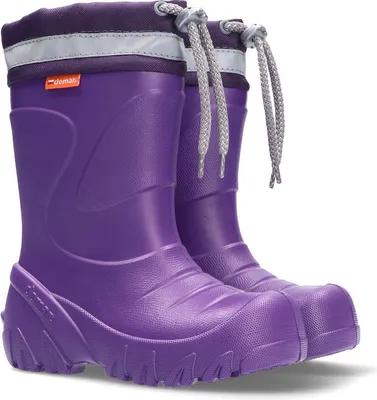 Produktbild von DEMAR Kinder Gummistiefel Winterstiefel Regenstiefel Kinderstiefel Gefüttert Lila 36/37