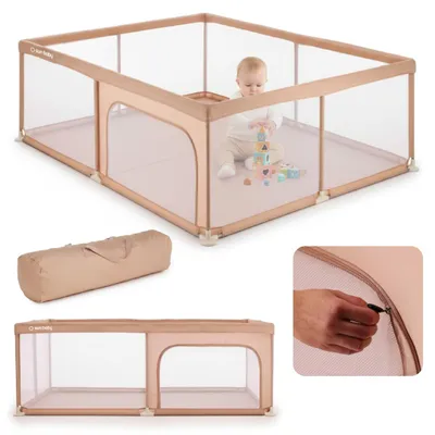 Obrázek produktu pro Ohrádka pro děti Ohrádka pro děti 150x200 cm Skládací Bezpečná a stabilní prolézací branka pro děti s prodyšnou síťovinou a protiskluzovou základnou