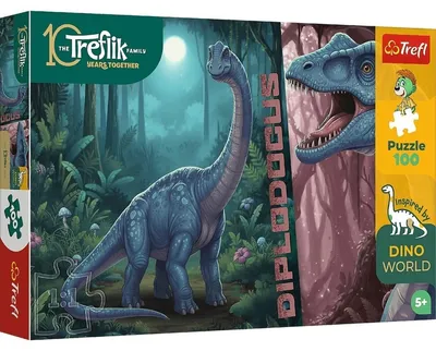 Immagine prodotto di Puzzle 100 ispirato al mondo dei dinosauri - Trefl
